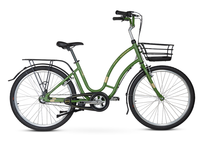 Bicicleta Nathor Anthon Aro 26 Rígida 3 Marchas - Verde