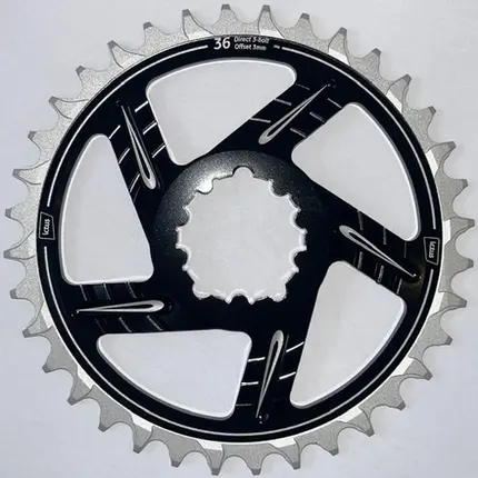 COROA ICTUS DIRECT OFFSET 3MM 36 DENTES PRETA (Compativel Sram)