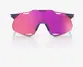 ÓCULOS 100% HYPERCRAFT XS - SATIN STORM METALLIC - PURPLE MIRROR