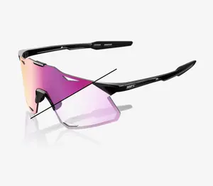 OCULOS 100% HYPERCRAFT - GLOSS BLACK - PHOTOCHROMIC PURPLE MIRROR