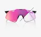 OCULOS 100% HYPERCRAFT - GLOSS BLACK - PHOTOCHROMIC PURPLE MIRROR
