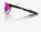 ÓCULOS 100% HYPERCRAFT SQ - GLOSS BLACK - PHOTOCHROMIC PURPLE MIRROR