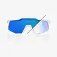 ÓCULOS 100% SPEEDCRAFT SL - BASTILLE LE - PEARL WHITE GLITTER - BLUE MIRROR PHOTOCHROMIC PRETO