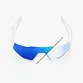 ÓCULOS 100% SPEEDCRAFT SL - BASTILLE LE - PEARL WHITE GLITTER - BLUE MIRROR PHOTOCHROMIC PRETO