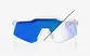 ÓCULOS 100% SPEEDCRAFT XS - BASTILLE LE - PEARL WHITE GLITTER - BLUE MIRROR PHOTOCHROMIC PRETO