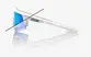 ÓCULOS 100% SPEEDCRAFT XS - BASTILLE LE - PEARL WHITE GLITTER - BLUE MIRROR PHOTOCHROMIC PRETO