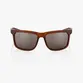 OCULOS 100% HAKAN - SOFT TACT ROOTBEER - HIPER SILVER MIRROR LENS
