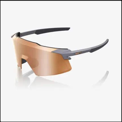ÓCULOS 100% AEROCRAFT - SOFT TACT GREY - HIPER COPPER MIRROR