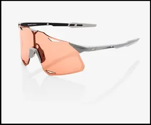 ÓCULOS 100% HYPERCRAFT - MATTE STONE GREY - HIPER CORAL LENS