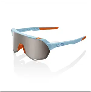 ÓCULOS 100% S2 -  SOFT TACT TWO TONE - HIPER SILVER MIRROR LENS