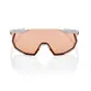 ÓCULOS 100% RACETRAP - SOFT TACT STONE GREY - HIPER CORAL LENS PRETO