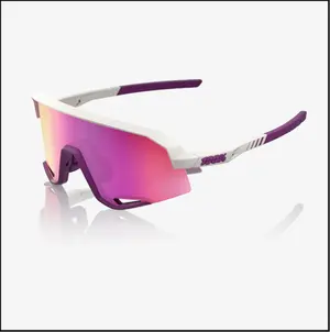 ÓCULOS 100% SLENDALE - MATTE CHALK - PURPLE MIRROR