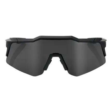 OCULOS 100% SPEEDCRAFT XS - SOFT TACT BLACK - SMOKE LENS - ÓCULOS