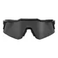 ÓCULOS 100% SPEEDCRAFT XS - SOFT TACT BLACK - SMOKE LENS