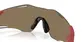 ÓCULOS OAKLEY CYBR ZERO - Lentes prizm 24k ,  Armação matte iron red