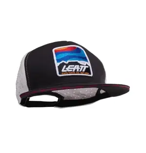 BONÉ LEATT TECH BRANCO/PRETO (WHITE/BLACK)