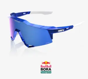 ÓCULOS 100% SPEEDCRAFT LE RBH GLOSS BLUEHOLOGRAPHIC - HIPER ROYAL BLUE MIRROR LENS